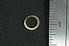 4pc SOLID RAW BRASS SMOOTH 9mm THIN WASHER RING BEAD LOT W02-4